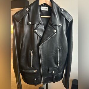 Yves Saint Laurent Black Leather Jacket